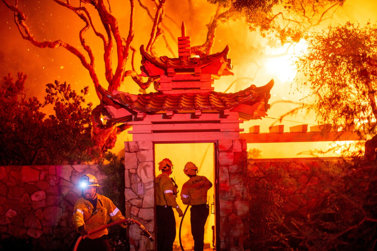 Incendios en Los Ángeles, California. Foto: Reuters