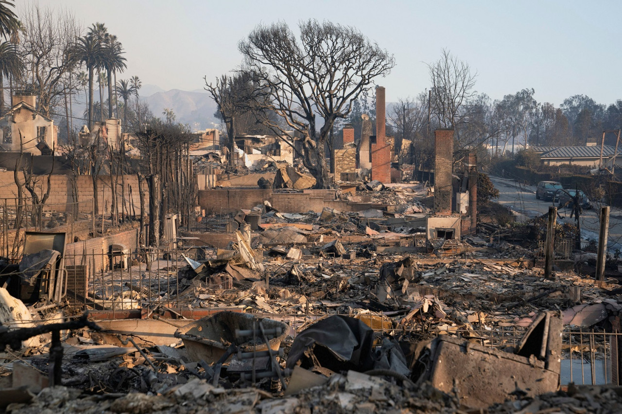 Incendios en Los Ángeles, California. Foto: Reuters