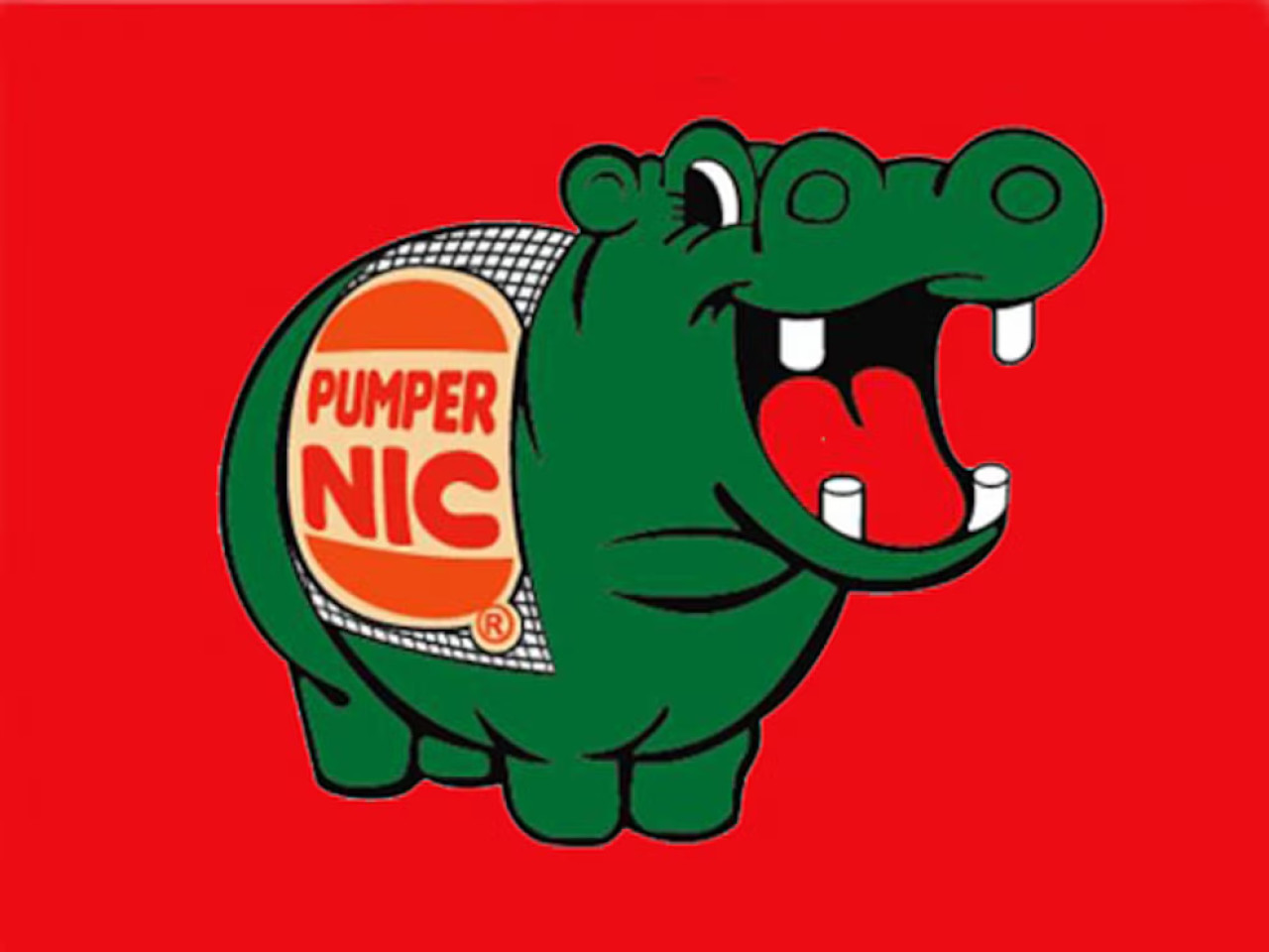 El hipopótamo característico de Pumper Nic.