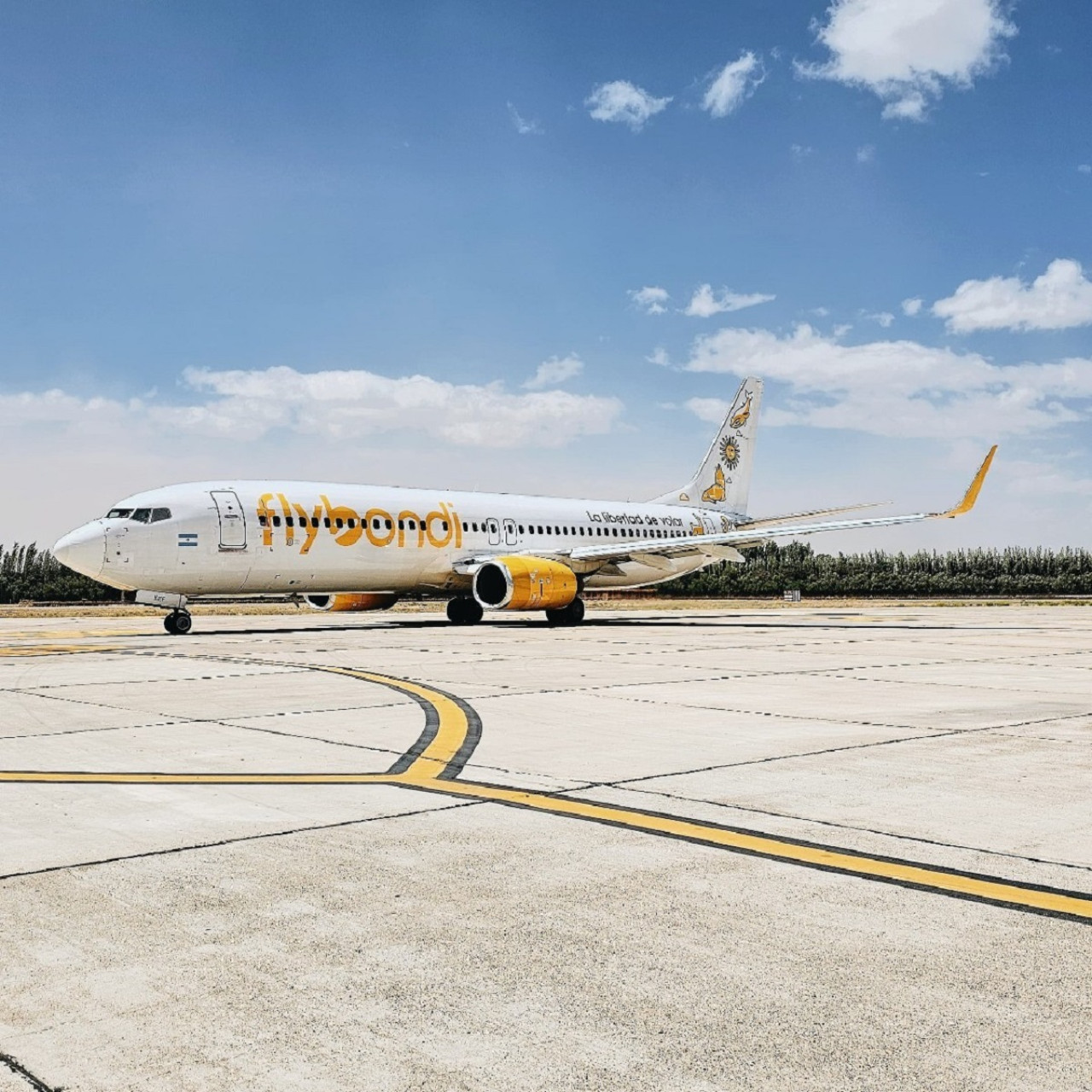 Flybondi. Foto: Instagram @flybondioficial