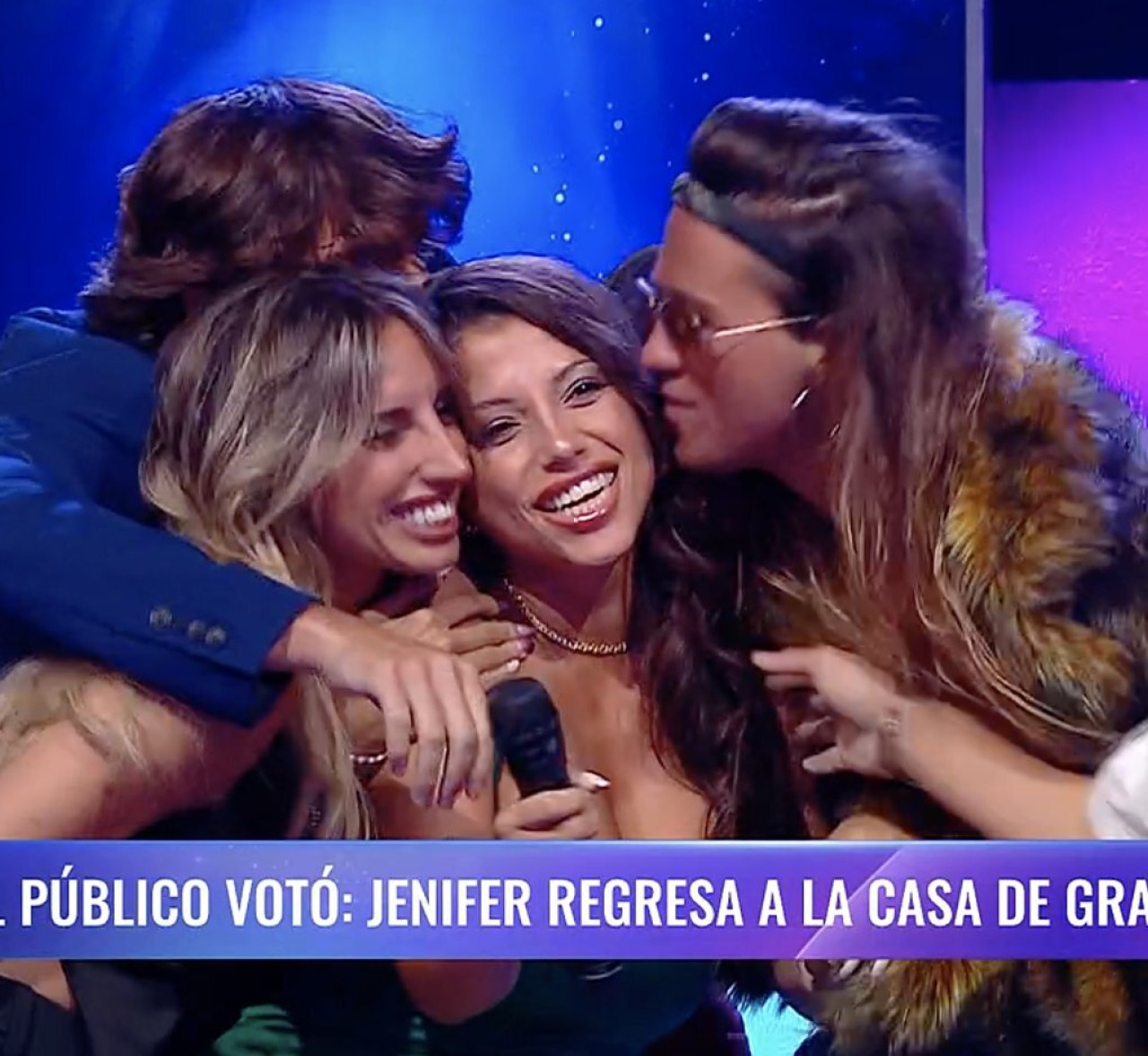 Jenifer volvió a la casa de Gran Hermano. Foto: Captura.