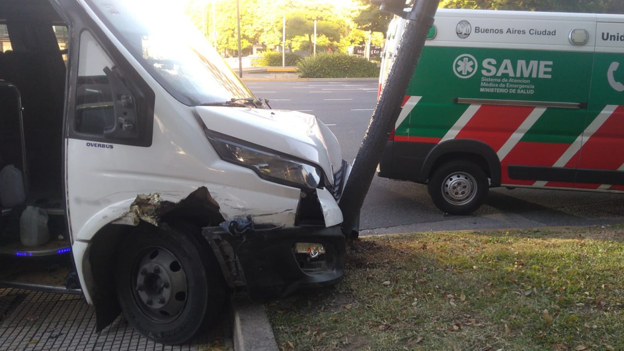 Choque en la avenida 9 de Julio. Foto: X/bagliettoc