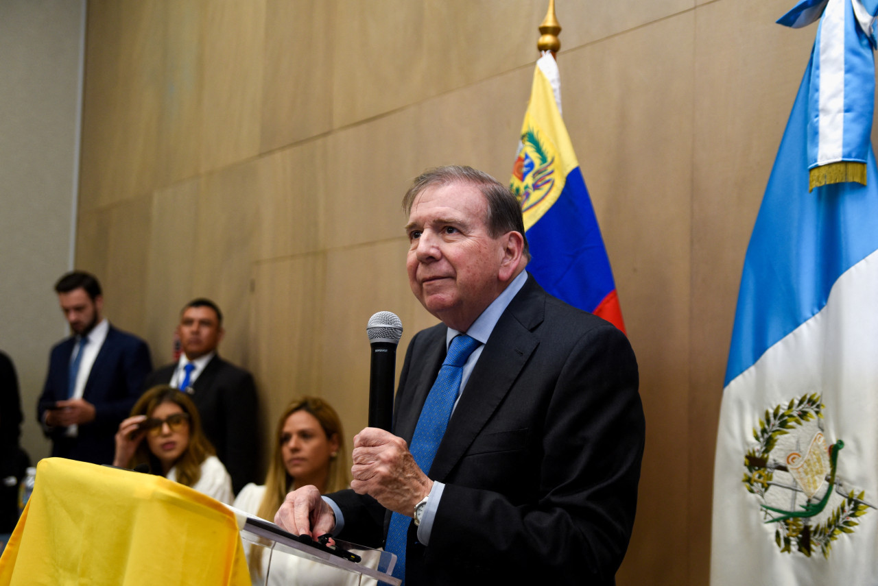 Edmundo González Urrutia en Guatemala. Foto: REUTERS.