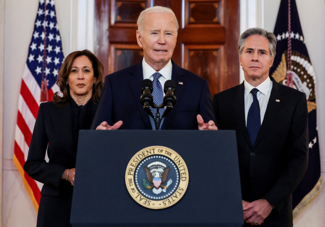 Joe Biden celebró el alto al fuego en Gaza. Foto: Reuters.