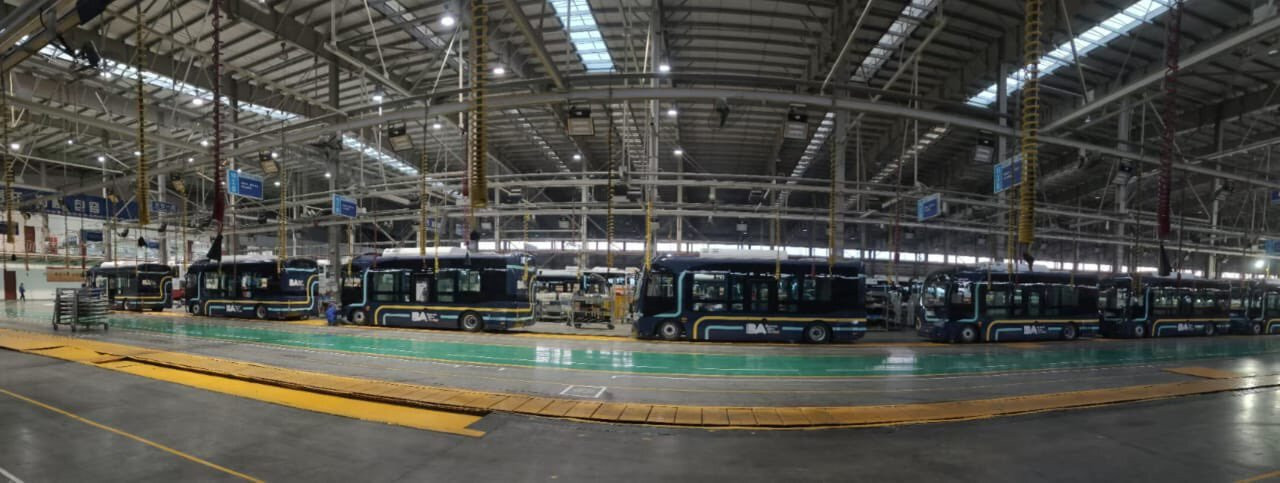 Colectivos eléctricos que funcionarán en la Ciudad de Buenos Aires. Foto: x pberecia.