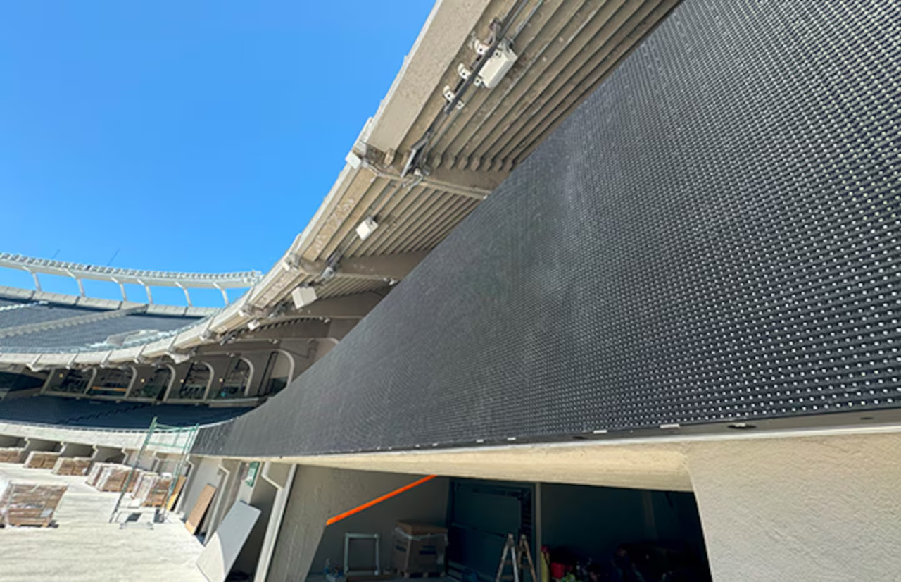 La nueva pantalla 360° en el Monumental. Foto: River Plate Oficial