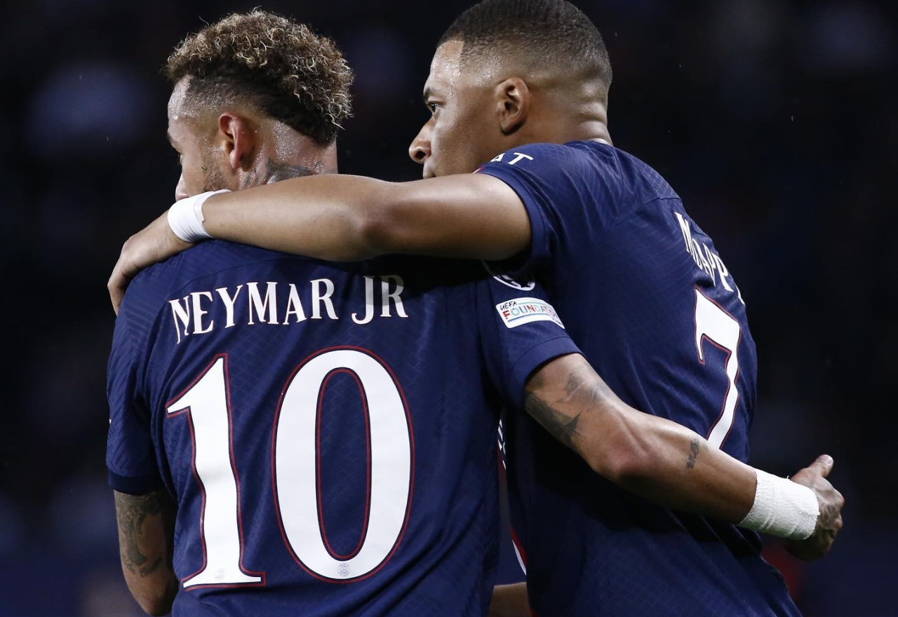 Neymar y Mbappé en el PSG. Foto: Instagram @neymarjr