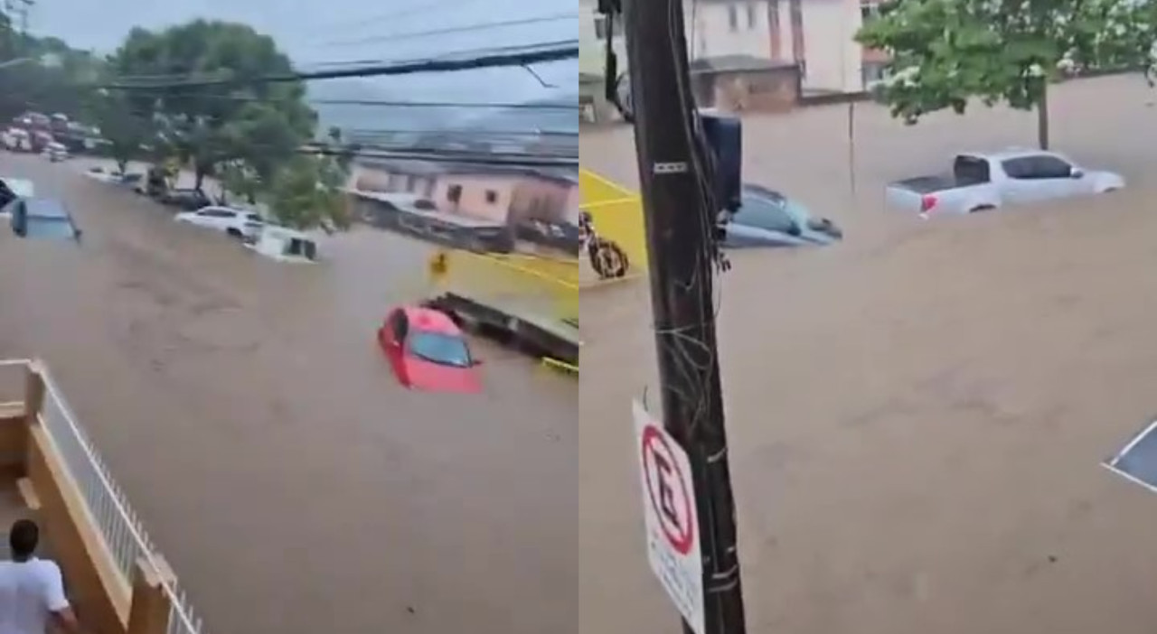 Inundaciones en Florianópolis. Fotos: captura de video