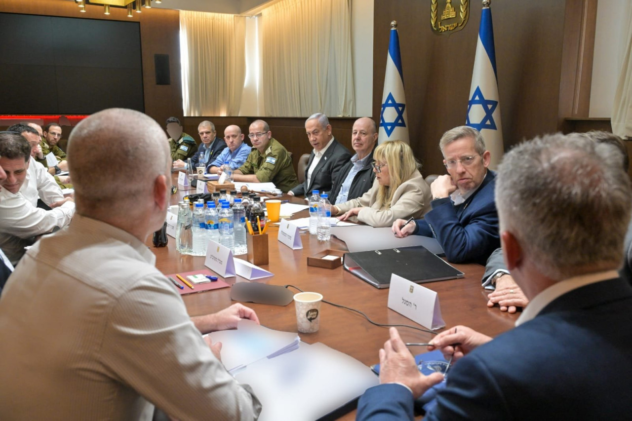 Reunión en Israel para debatir la tregua en Gaza. Foto: X @IsraeliPM