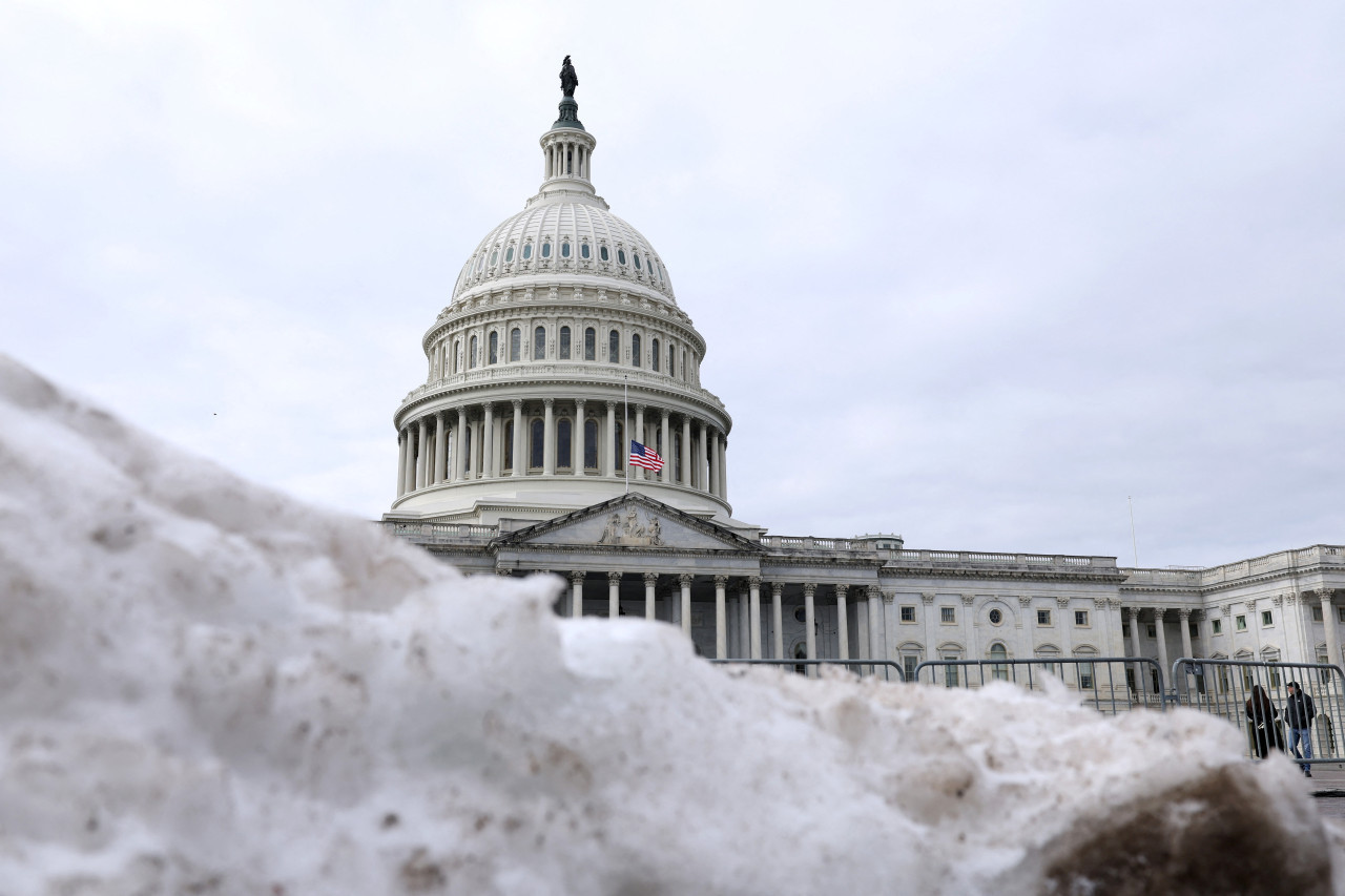 Bajas temperaturas en Washington. Foto: REUTERS.