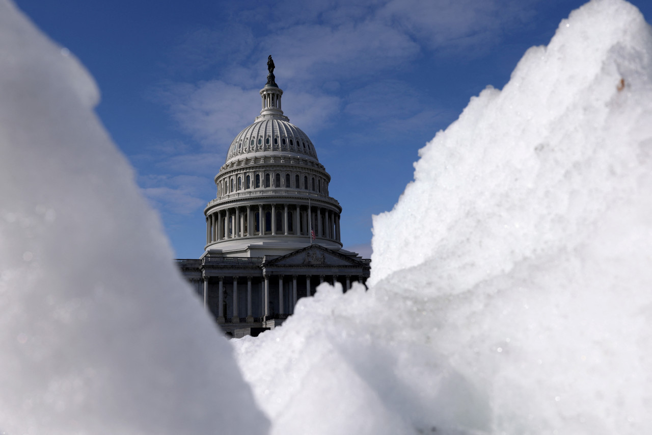 Bajas temperaturas en Washington. Foto: REUTERS.