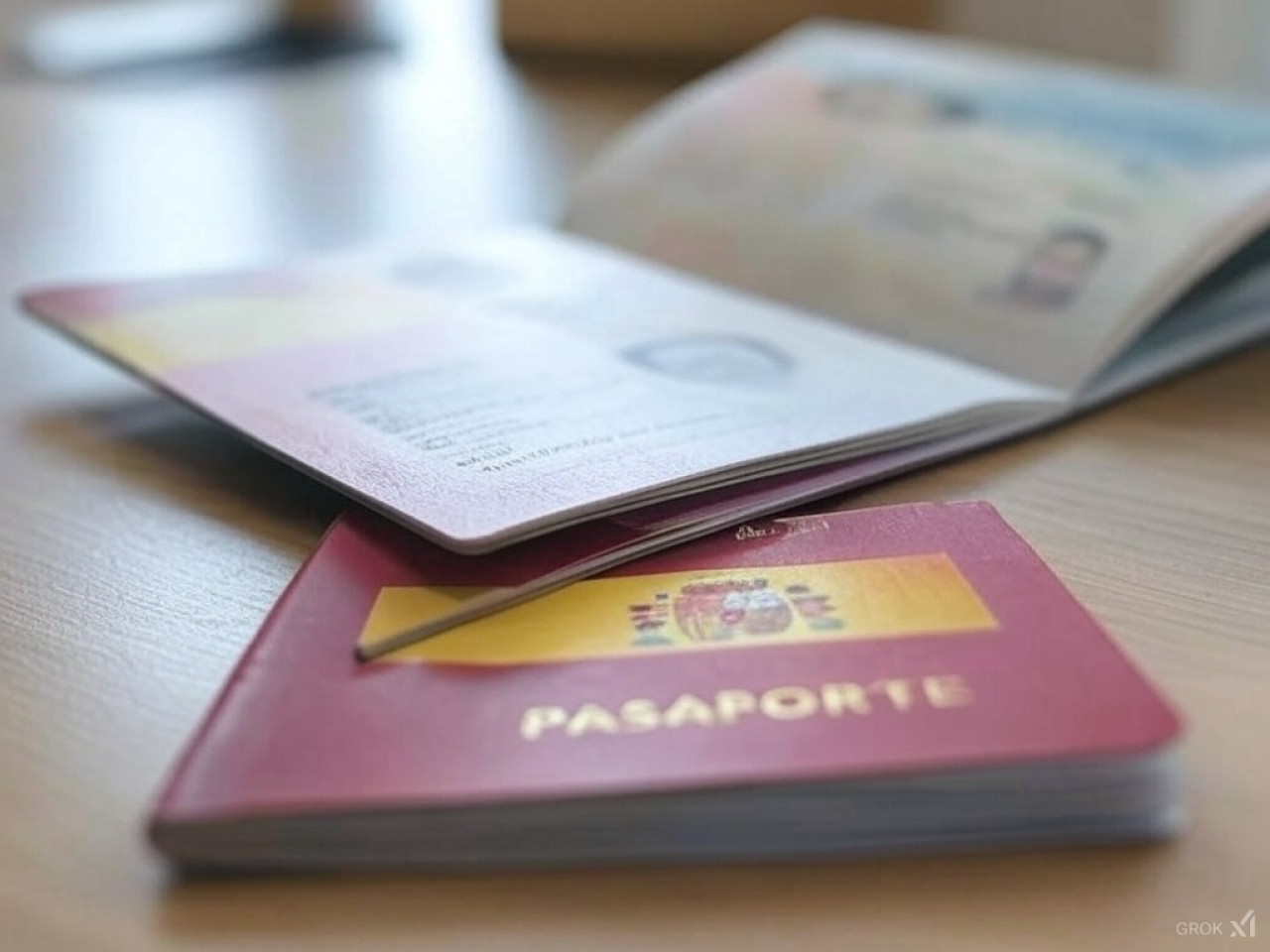 Pasaporte de España. Foto: Grok.