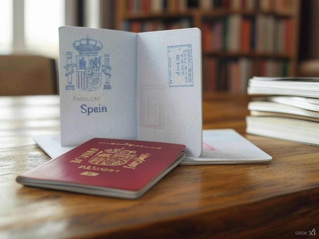 Pasaporte de España. Foto: Grok.