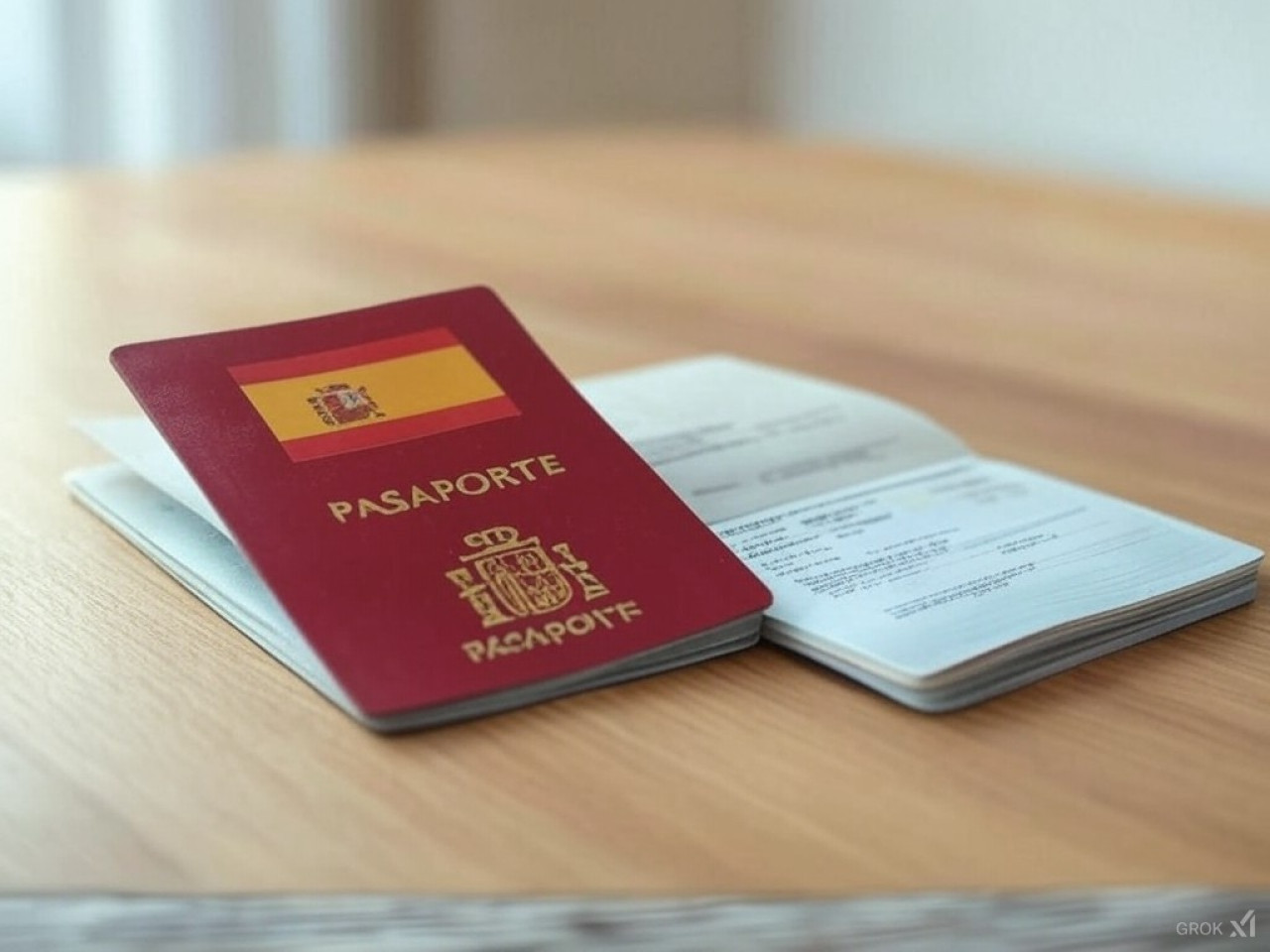 Pasaporte de España. Foto: Grok.