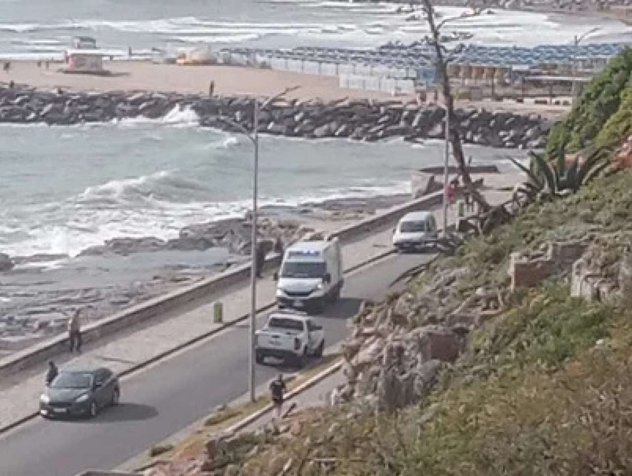 Zona de Mar del Plata en la que se produjo la muerte de un joven de 22 años. Foto: NA.