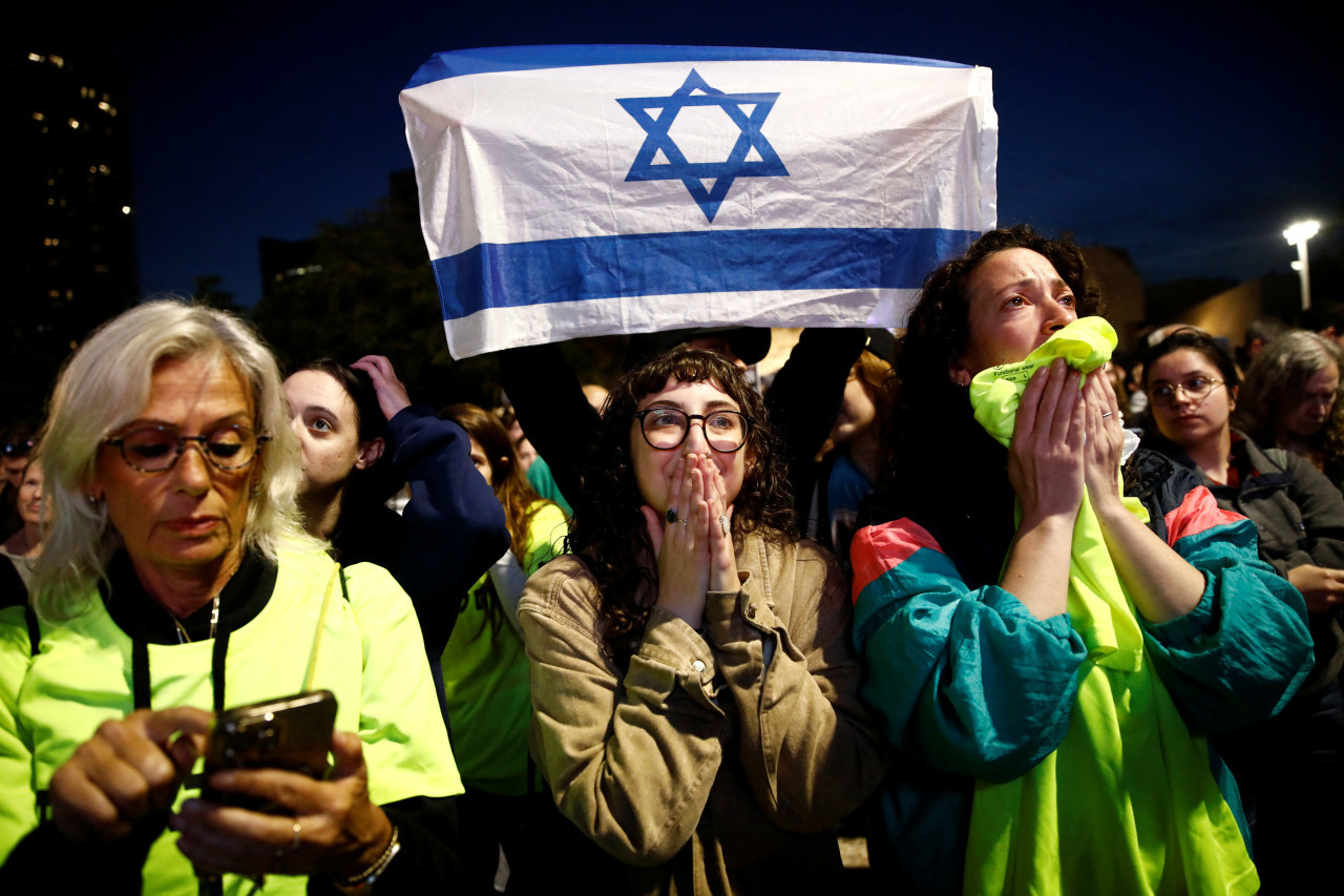 Israel celebró la liberación de los rehenes. Foto: Reuters.