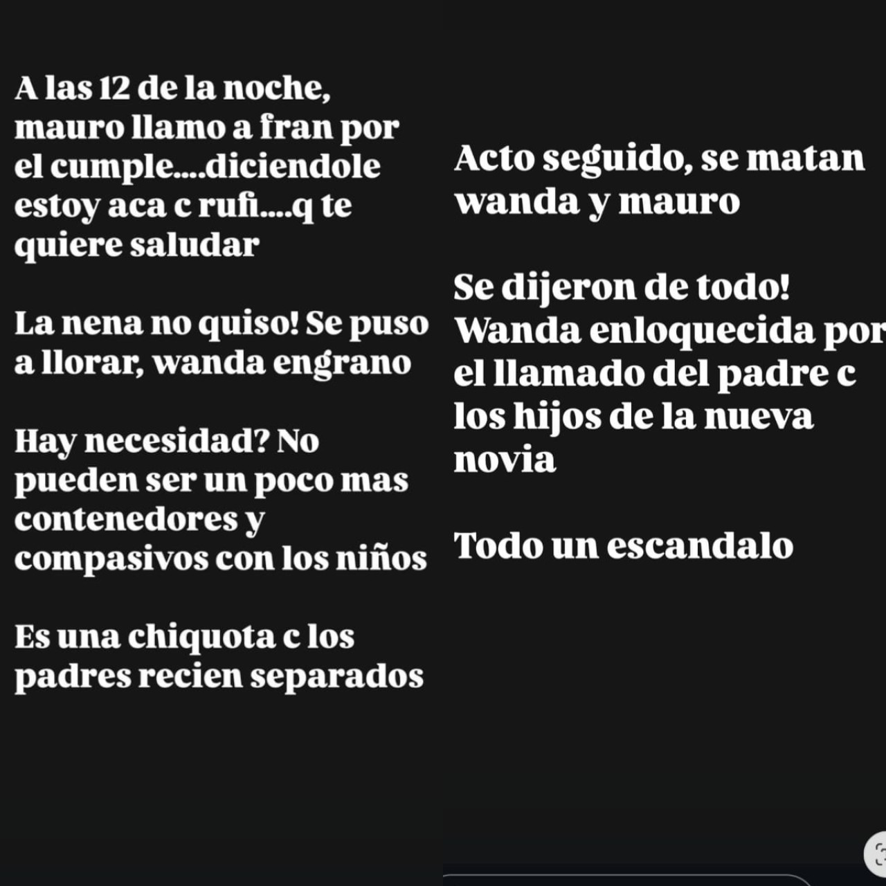 La nueva pelea entre Mauro Icardi, la China Suárez y Wanda Nara. Foto: Captura Instagram YaniLatorre.