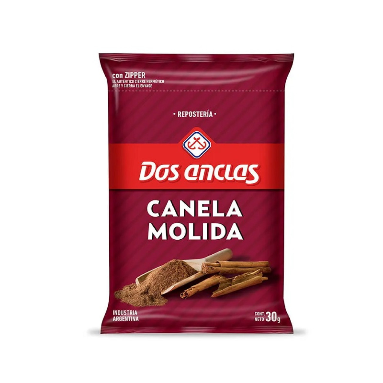 La canela molida de "Dos anclas" fue prohibida por la ANMAT. Foto: "Dos anclas".