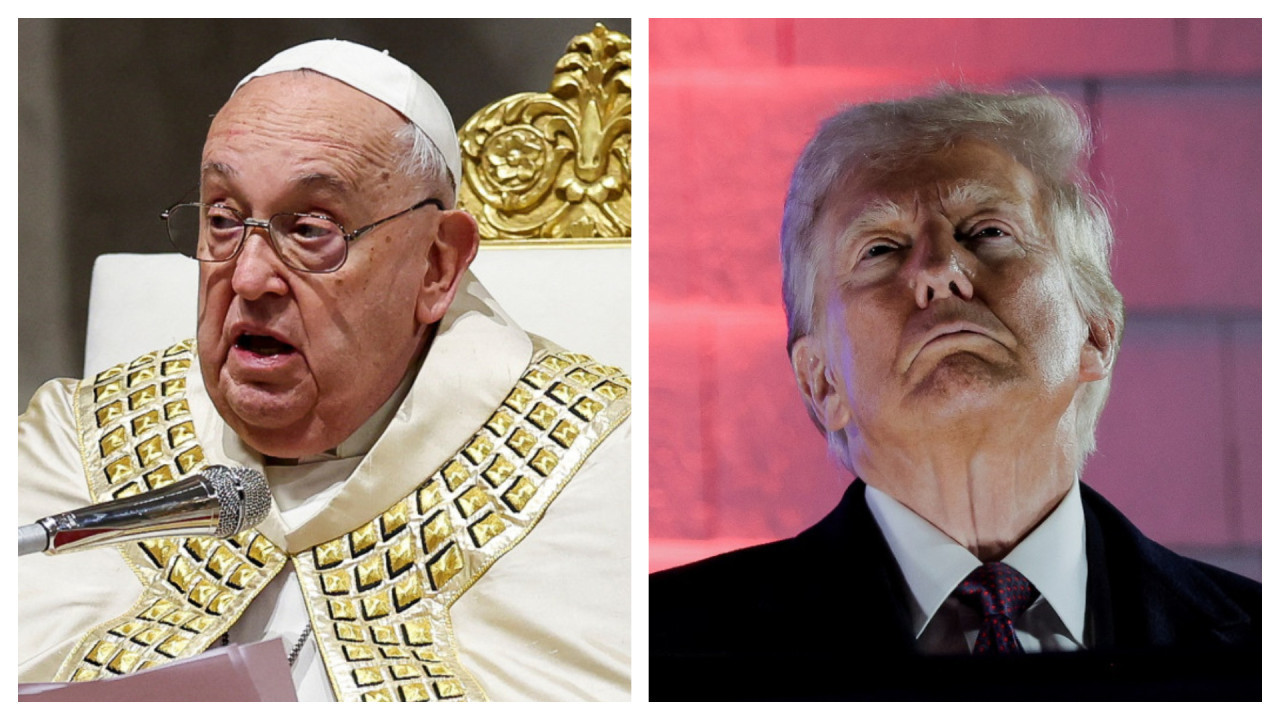 Papa Francisco; Donald Trump. Foto: Fotojet.