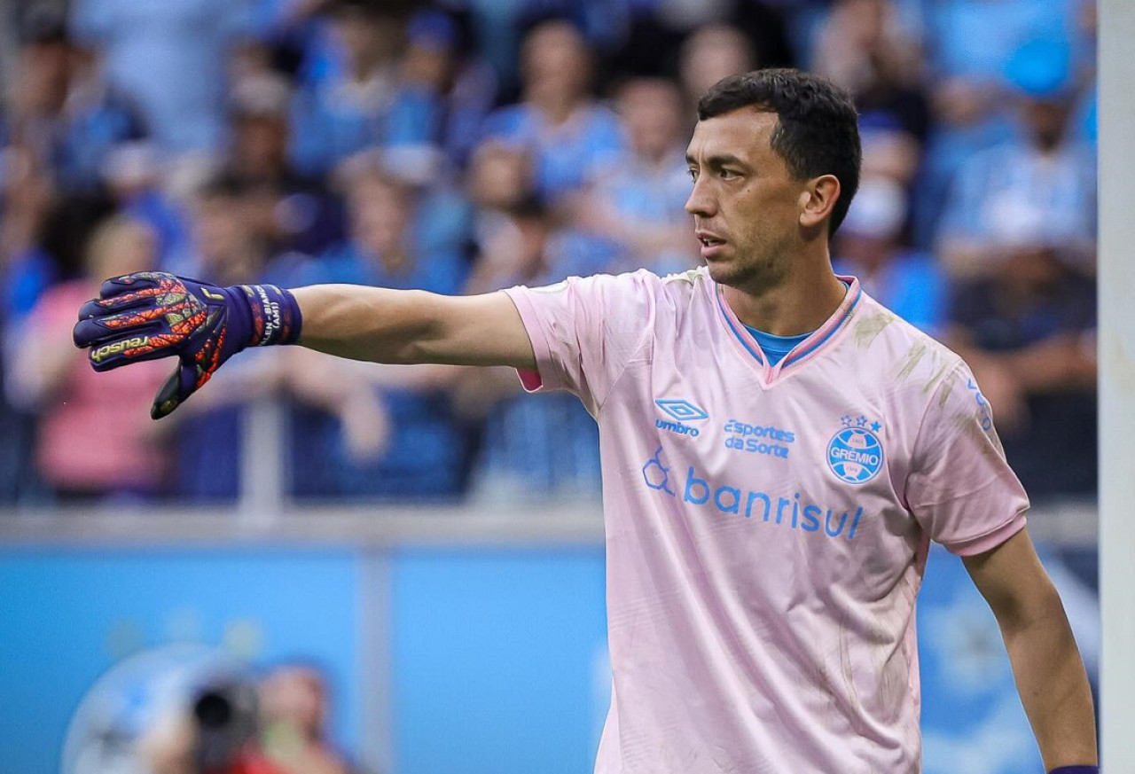 Agustín Marchesín; Gremio. Foto: Instagram @agustinmarchesin1.