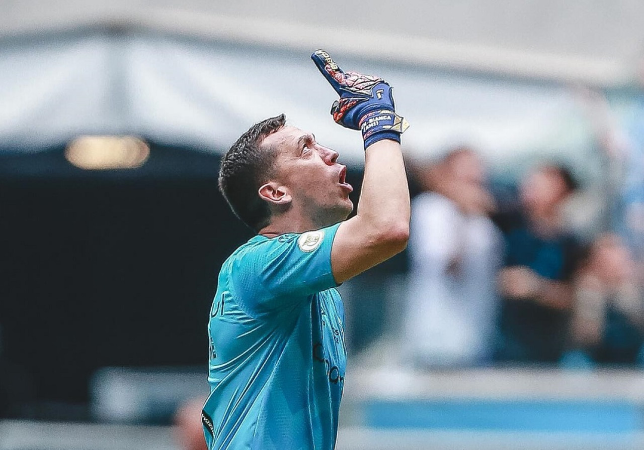 Agustín Marchesín; Gremio. Foto: Instagram @agustinmarchesin1.