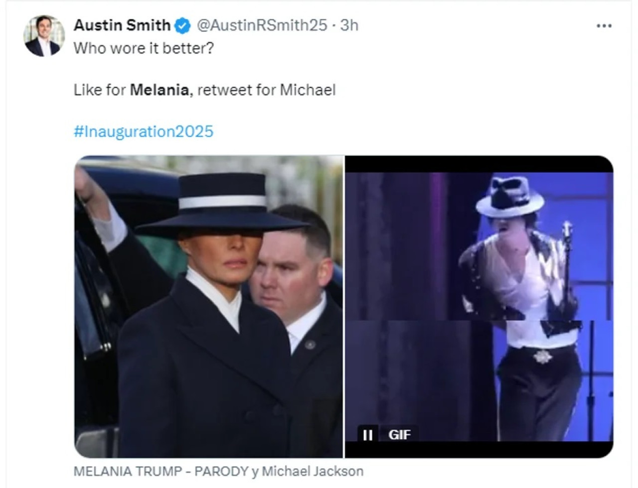 Memes sobre el sombrero de Melania Trump. Foto: NA.