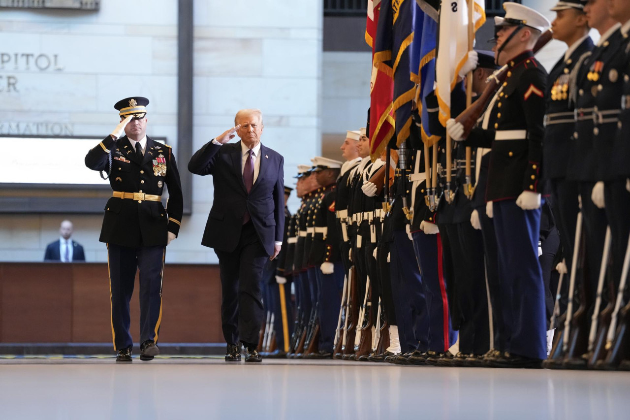 Asunción presidencial de Donald Trump. Foto: EFE.