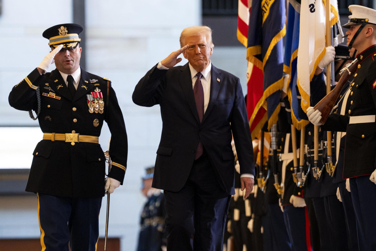 Asunción presidencial de Donald Trump. Foto: EFE.