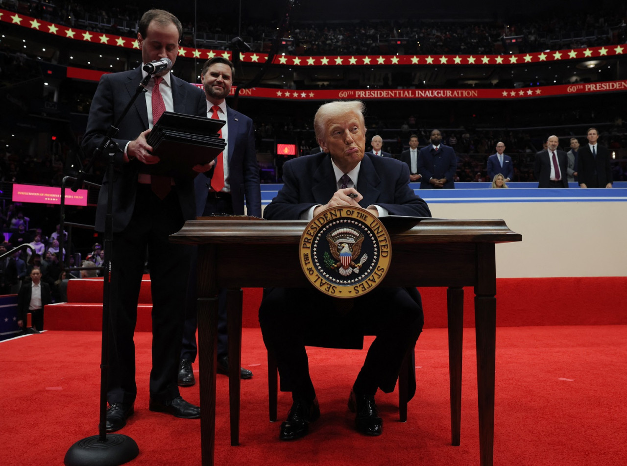 Donald Trump, presidente de Estados Unidos. Foto: Reuters/Carlos Barria