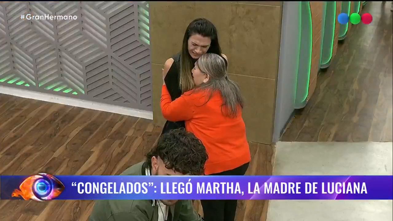 El reencuentro entre Luciana de Gran Hermano y su madre. Foto: Captura.