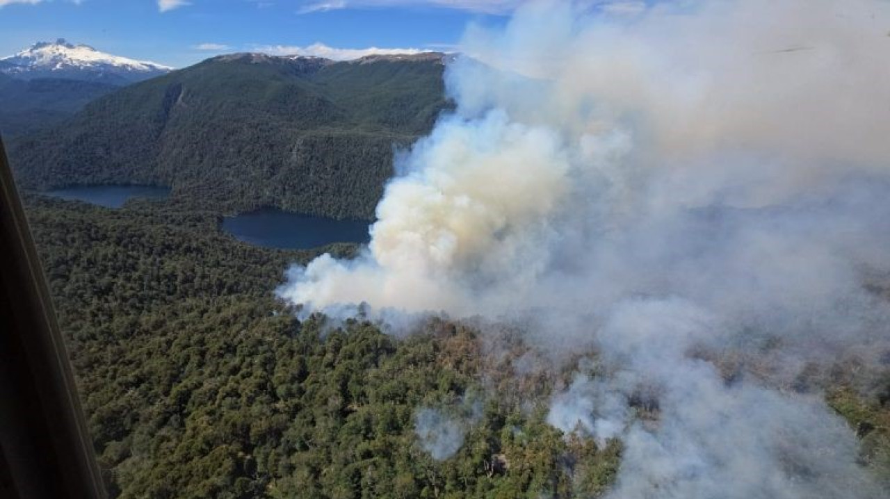 Incendios en el Parque Nahuel Huapi. Foto: X/@hernangiardini