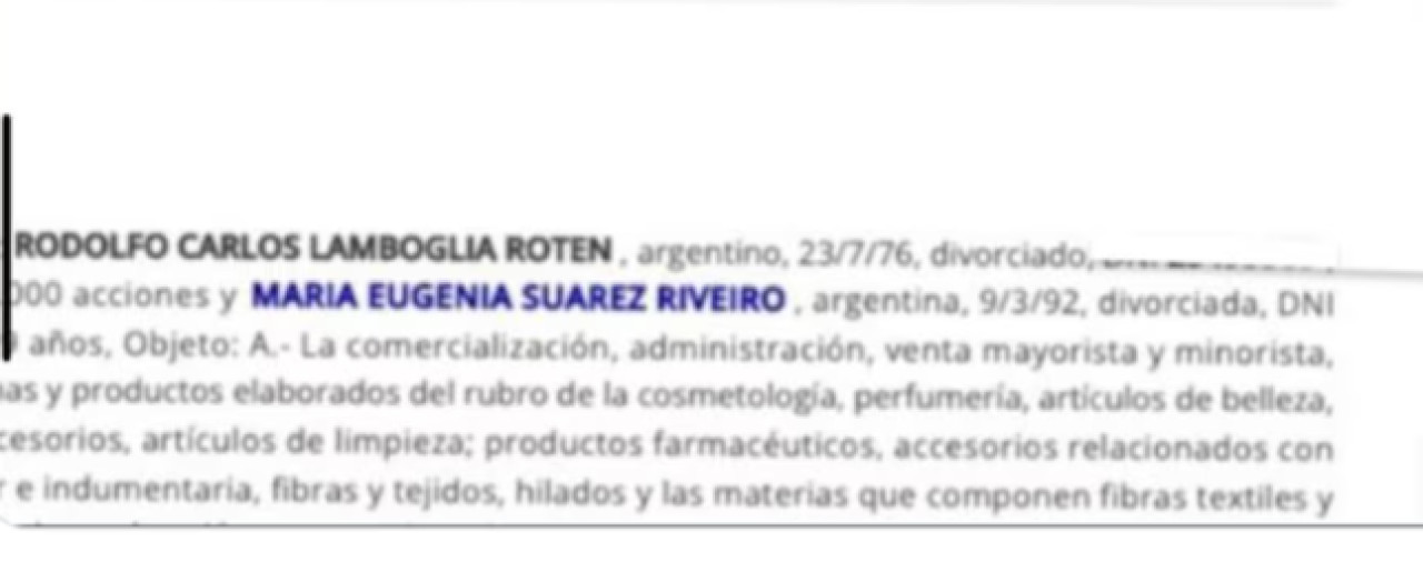 La captura del documento judicial de LAM que revela que la China Suárez está divorciada. Fuente: X /LAM