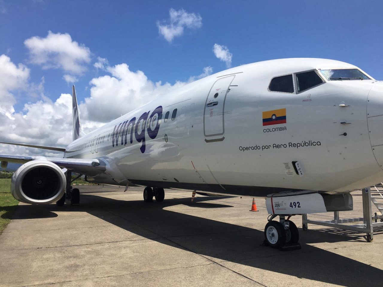 Wingo, la nueva aerolínea low cost que conectará Argentina y otros países. Foto: X @wingo.