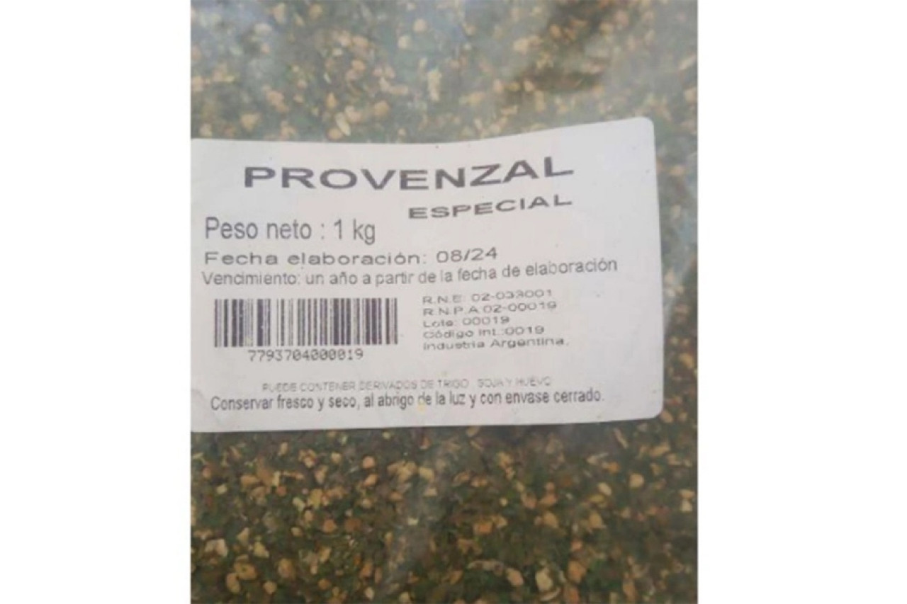 Anmat prohibe una marca de provenzal. Fuente: ANMAT