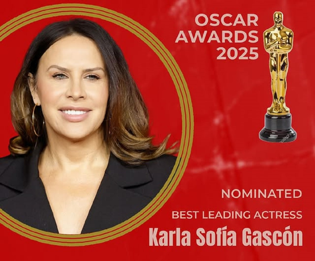 Karla Sofía Gascón, nominada a los Oscar como mejor actriz. Foto: Instagram @karsiagascon