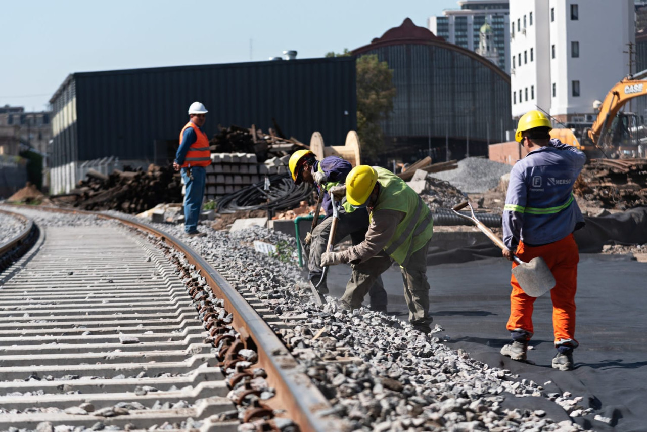 Obras en trenes del AMBA. Foto: Trenes Argentinos.