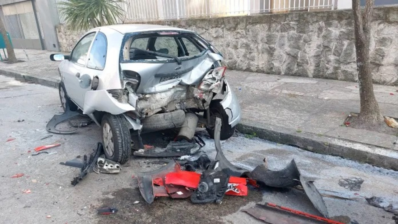 Accidente de joven alcoholizada en Mar del Plata. Foto: Gentileza Ahora Mar del Plata.