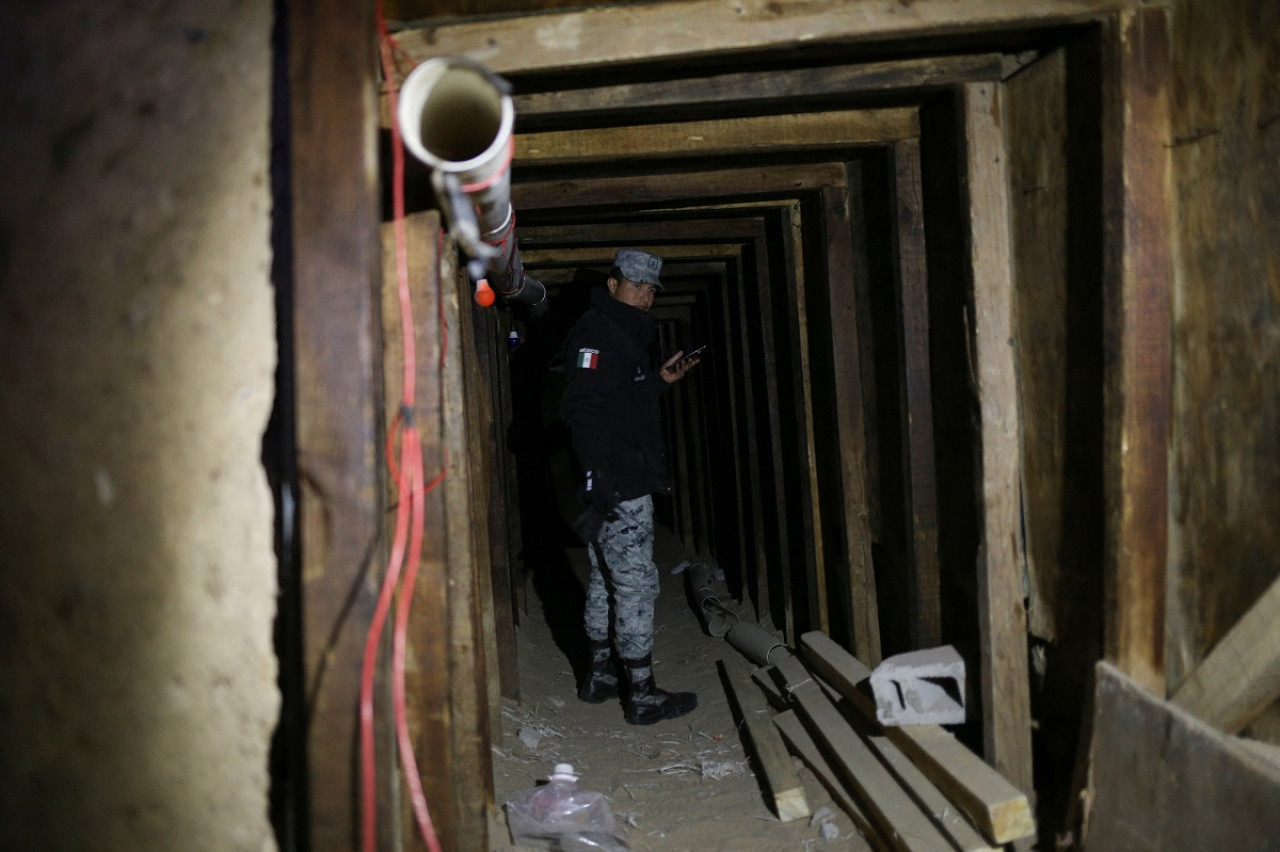 El túnel subterráneo que conectaba Ciudad Juárez con El Paso. Foto: Reuters (Carlos Sánchez)