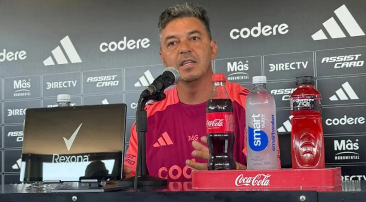 Marcelo Gallardo en El Monumental. Foto: X @RiverPlate