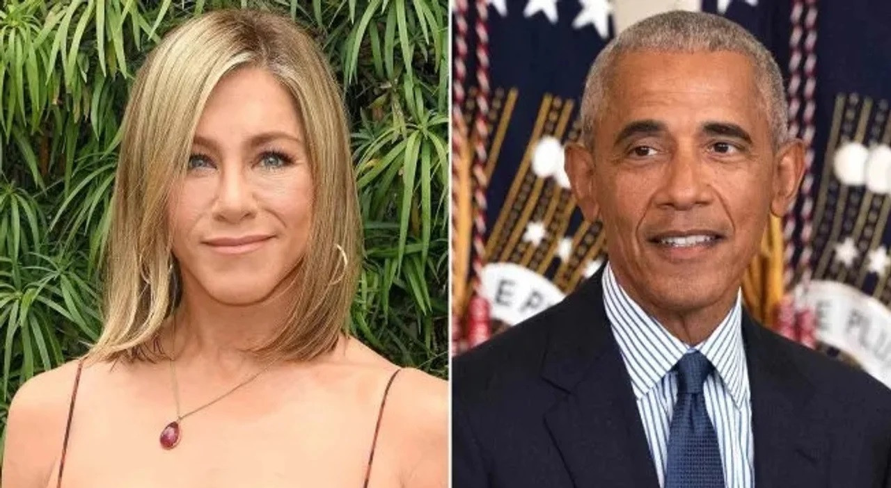 Jennifer Aniston y Barack Obama. Foto: NA.