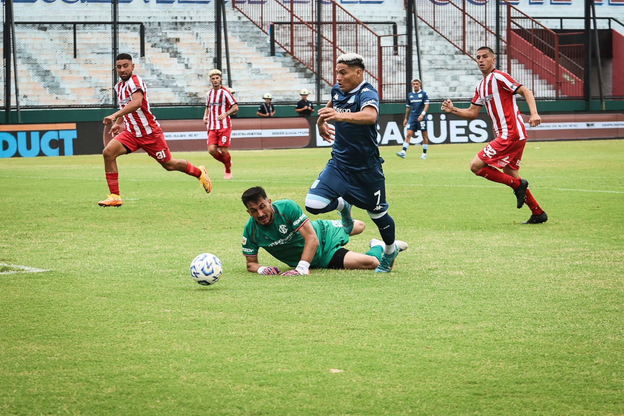 Racing vs Barracas, Liga Profesional. Foto: X @RacingClub