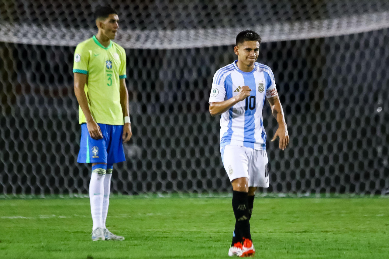 Sudamericano sub 20 2025, Argentina vs. Brasil. Foto: EFE