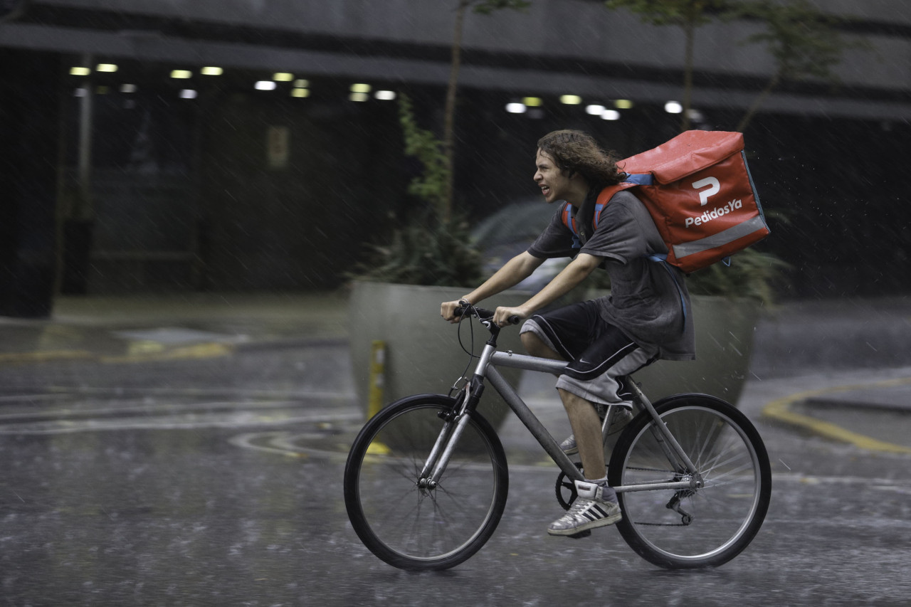 Lluvia en Buenos Aires. Foto: NA/Mariano Sánchez.