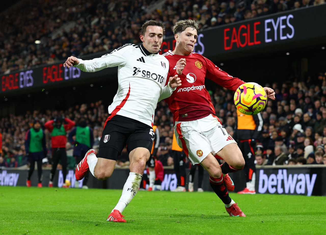 Alejandro Garnacho, Manchester United vs Fulham. Foto: Reuters/Matthew Childs