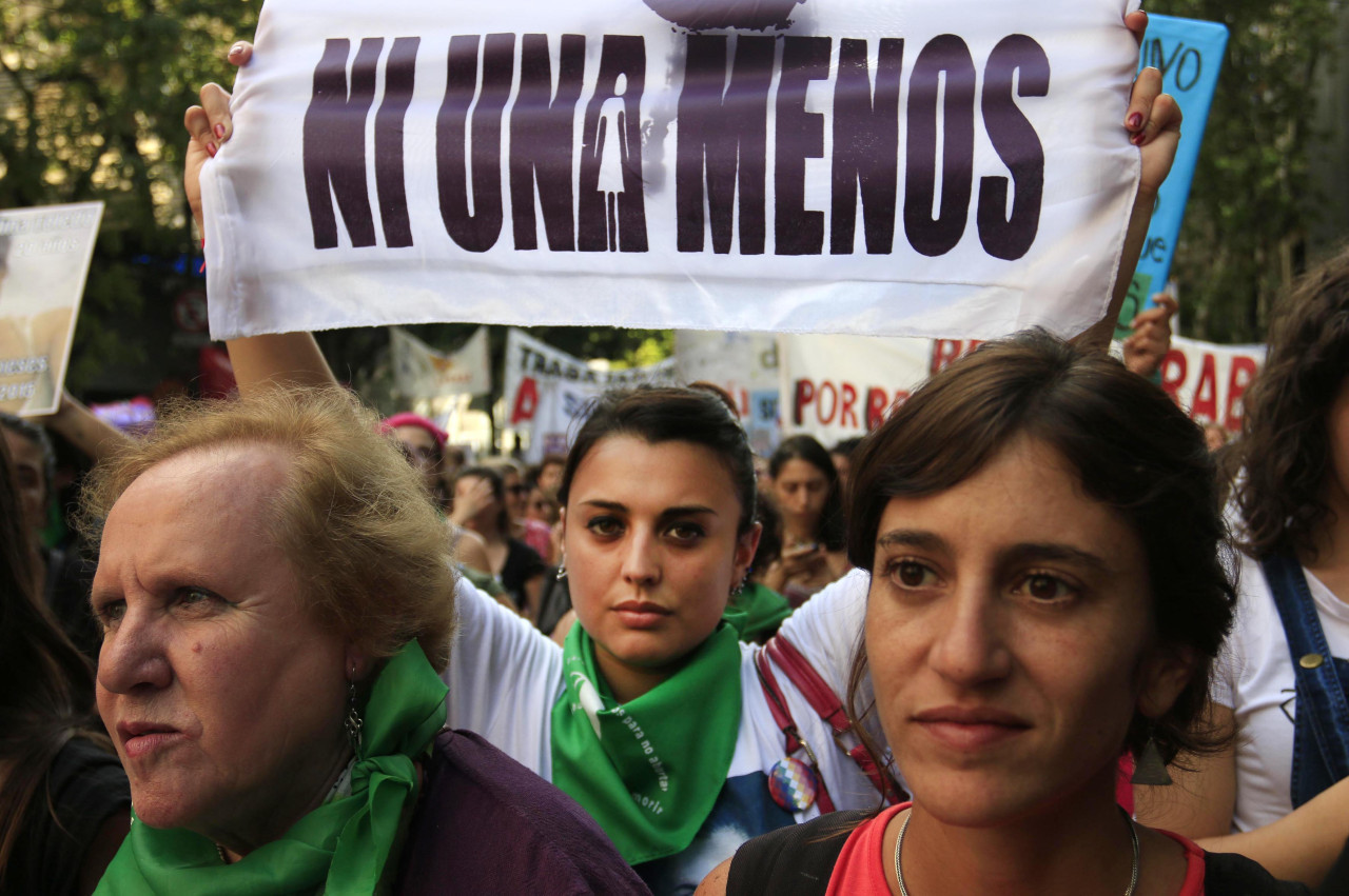 "Ni una menos", uno de los movimientos más característicos del feminismo. Foto: NA (Mariano Sánchez)