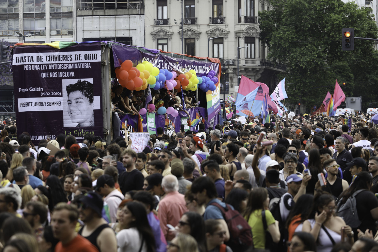 Marcha del Orgullo LGBTQI+. Foto: NA (Mariano Sánchez)