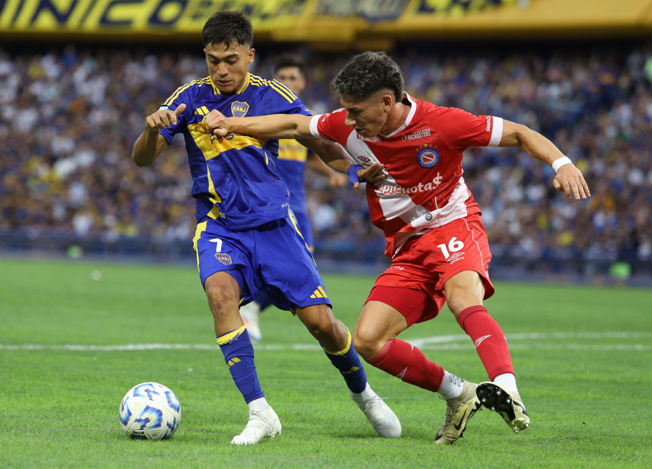 Boca vs. Argentinos Juniors. Foto: NA (Damián Dopacio)