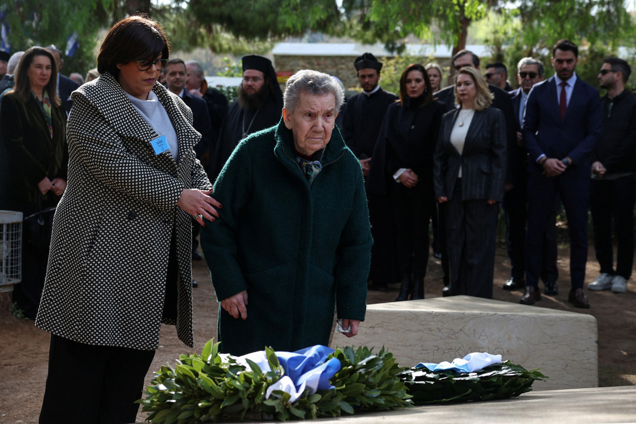 Conmemoración de los 80 años de la liberación de Auschwitz. Foto: Reuters/Louisa Gouliamaki.