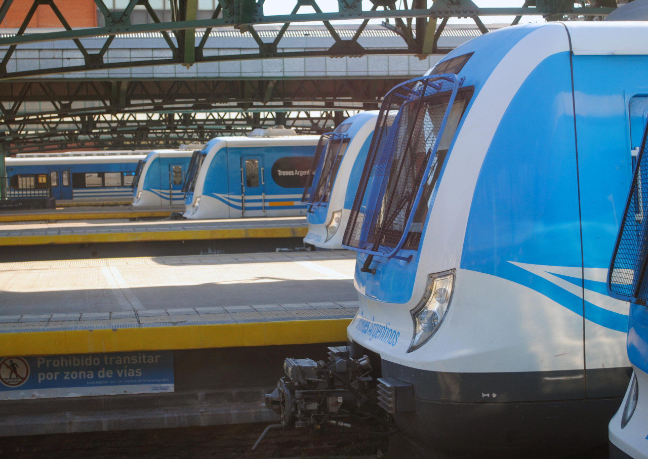 Paro de trenes. Foto: NA/Juan Vargas