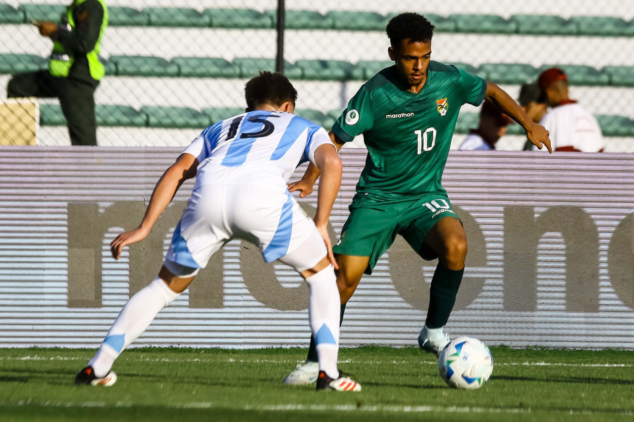 Sudamericano Sub 20 2025, Argentina vs. Bolivia. Foto: EFE